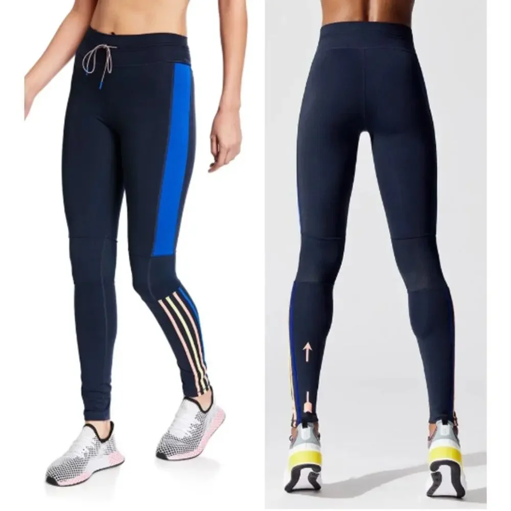 The Upside Magic Yoga Legging Pants Womens US 4 Black Blue High Rise Compression